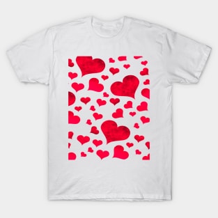 Valentine Heart Pattern T-Shirt